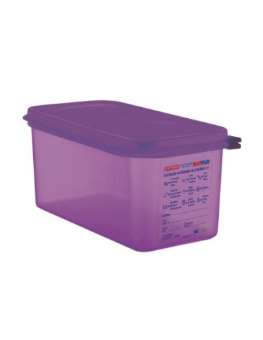 Bac hermétique violet antiallergénique GN1/3 Araven 6L