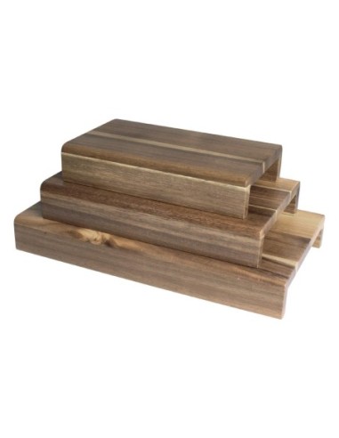 Rehausses en bois d'acacia FSC Olympia (lot de 3)