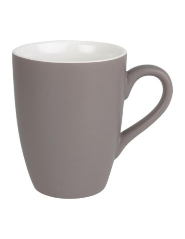 Mug pastel mat en porcelaine Olympia gris 320ml 