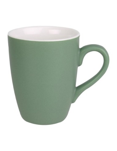 Mug pastel mat en porcelaine Olympia vert 320ml 