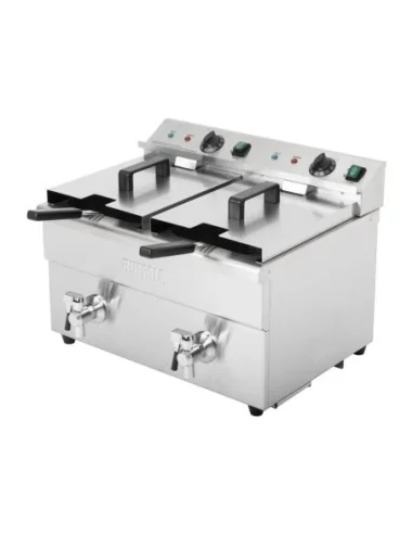 Friteuse induction double Buffalo 2 x 3 kW