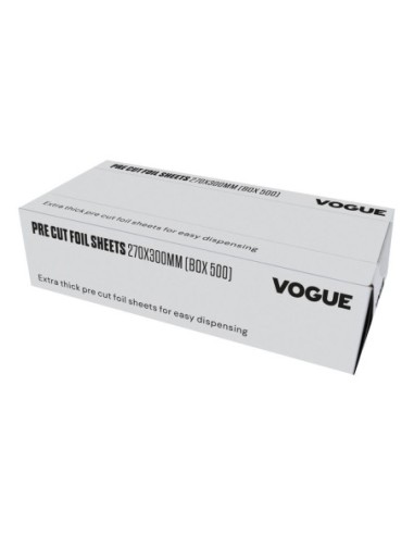 Feuilles d'aluminium Vogue 270x300mm (lot de 500)