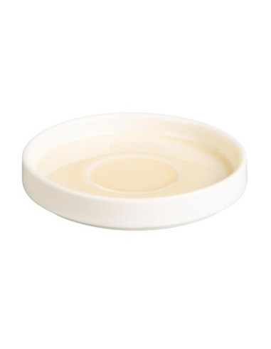 Soucoupes Olympia Fondant jaunes 115mm (lot de 6)