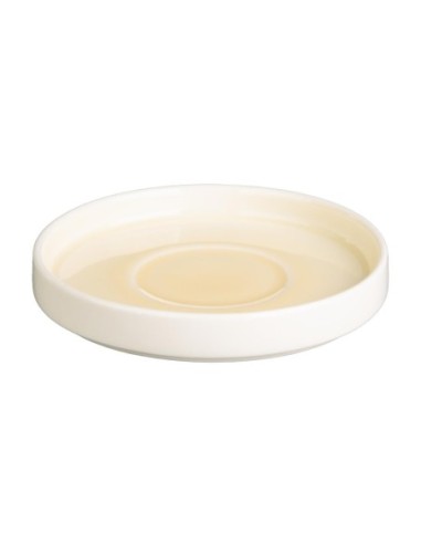 Soucoupes Olympia Fondant jaunes 135mm (lot de 6)