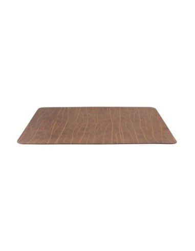 Set de table en cuir recyclé Securit Leather marron