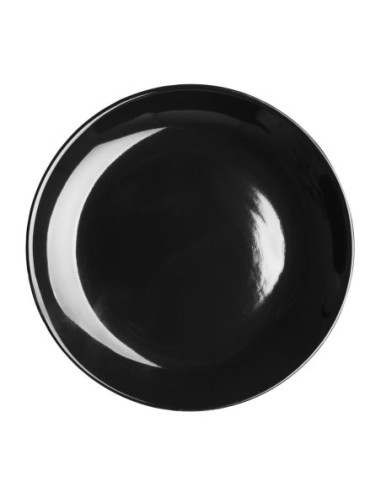 Assiettes creuses Olympia Café noires 205mm (lot de 12)