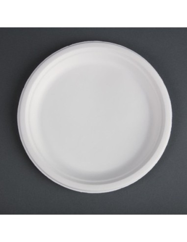 Assiettes en bagasse compostables Fiesta Compostable 26 cm (x50)