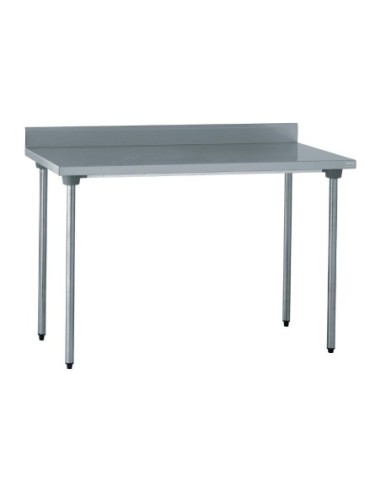 Table de préparation inox avec dosseret Tournus 1200mm