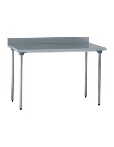 Table de préparation inox avec dosseret Tournus 1400mm