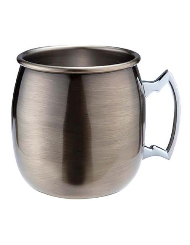 Mug incurvé plaqué laiton vieilli Moscow Mule Beaumont 500ml