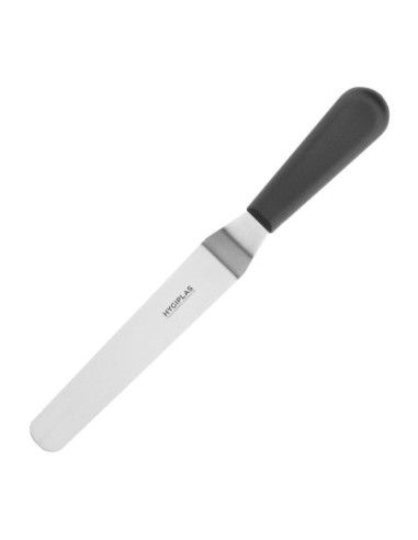 Couteau spatule coudé Hygiplas noir 190mm