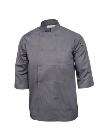 Veste de cuisine mixte Chef Works grise L