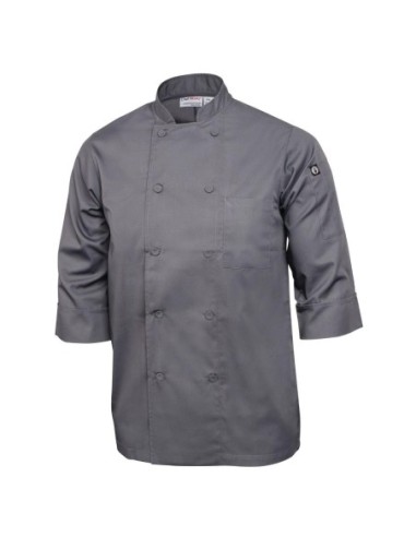 Veste de cuisine mixte Chef Works grise M