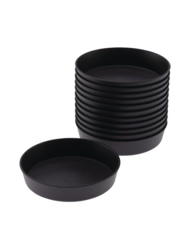 Moules à quiche Exoglass Matfer Bourgeat 100mm (lot de 12)