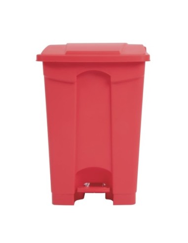 Poubelle de cuisine à pédale Jantex rouge 45L