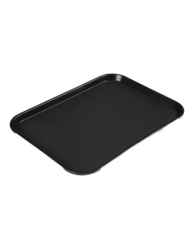 Plateau en polypropylène Fast Food Cambro noir 410 mm