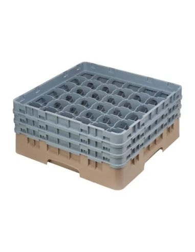 Casier à verres 36 compartiments Camrack Cambro beige hauteur max 174mm