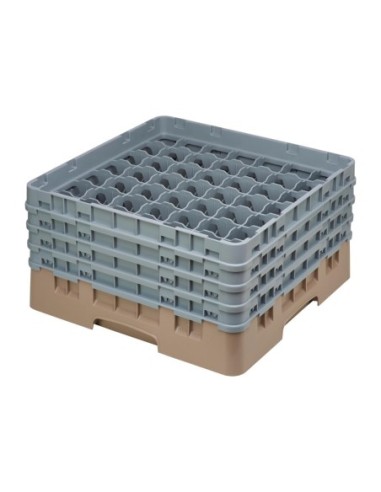 Casier à verres 49 compartiments Camrack Cambro beige hauteur max 215mm