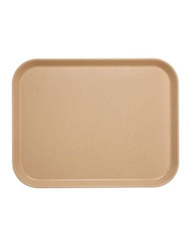 Plateau en polyester Versalite Cambro moka moucheté 45,7 cm