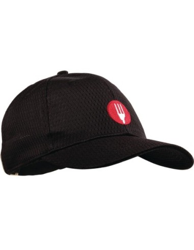 Casquette baseball Cool Vent Chef Works noire