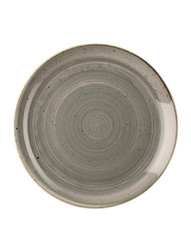 Assiettes rondes Churchill Stonecast Peppercorn Grey 260mm (Lot de 12)