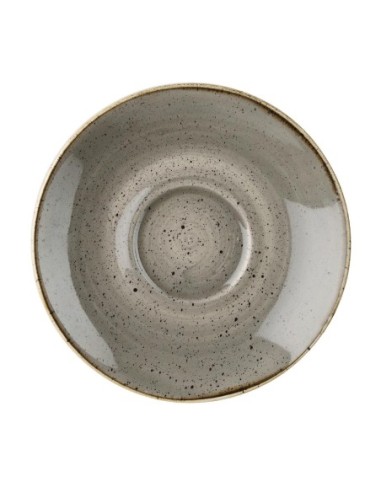 Soucoupes à cappuccino Churchill Stonecast Peppercorn Grey 185mm (Lot de 12)