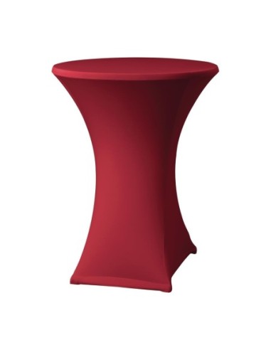 Housse de table extensible Samba bordeaux D2