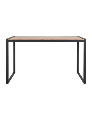 Table de bar industrielle en acier et acacia Bolero 1800x900mm