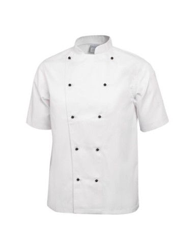 Veste de cuisine mixte Whites Chicago manches courtes blanche L