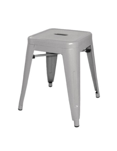 Tabouret bas en acier galvanisé Bistro Bolero (paquet de 4)