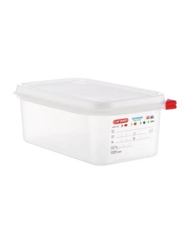 Boîtes alimentaires en polypropylène GN 1/4  Araven 2,8L (lot de 4)