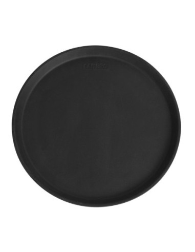 Plateau de service rond fibre de verre antidérapant Camtread Cambro noir 35,5 cm