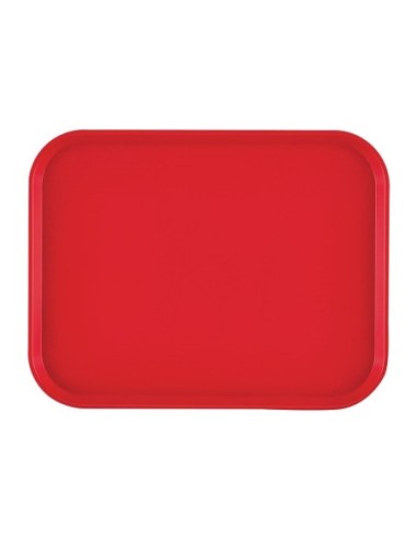 Plateau en polypropylène Fast Food Cambro rouge 410 mm