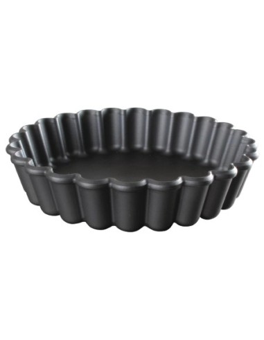 Moules à tartelette ronds cannelés Exoglass Matfer Bourgeat 90mm (lot de 12)