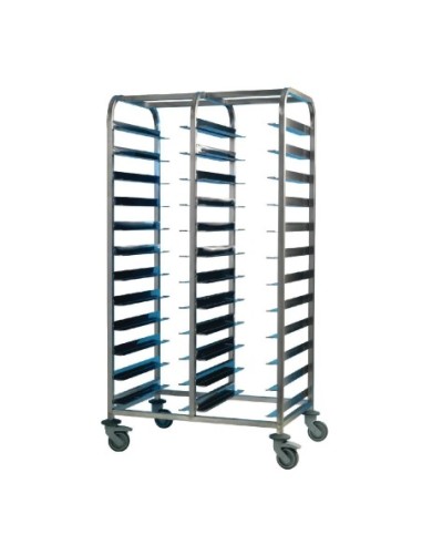 Chariot de débarrassage inox EAIS 24 niveaux