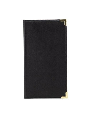 Porte-addition en cuir Securit Classic noir