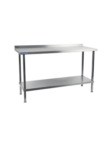 Table murale en acier inoxydable Holmes avec dosseret 1200 mm