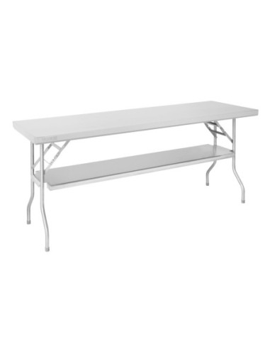 Table de travail pliante inox Vogue 1830x760x780