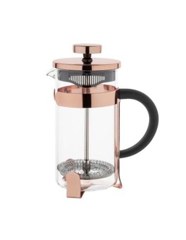 Cafetière à piston contemporaine inox Olympia cuivre 3 tasses