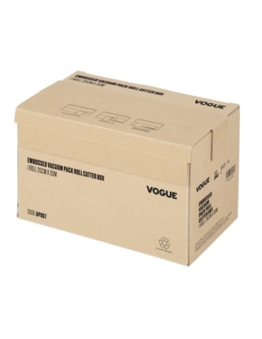 Rouleau de sacs sous-vide gaufrés avec boîte distributrice Vogue largeur 200 mm