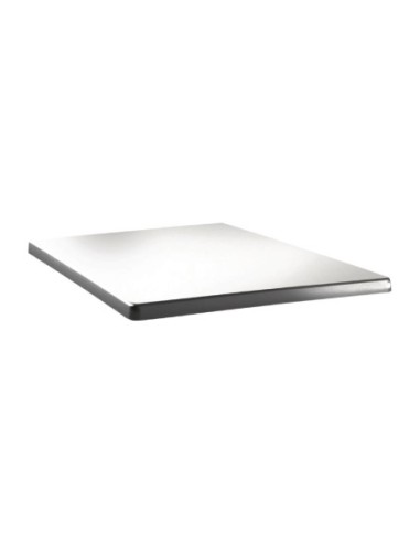 Plateau de table carré Topalit Classic Line 70x70cm blanc pur