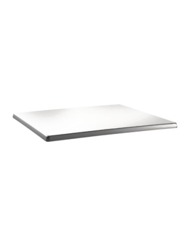 Plateau de table rectangulaire Topalit Classic Line 110x70cm blanc pur