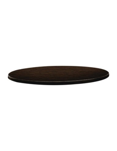 Plateau de table rond Topalit Classic Line 70cm wengé