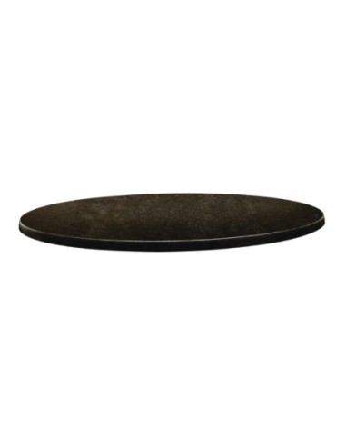 Plateau de table rond Topalit Classic Line 70cm cyprus métal