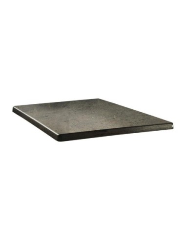 Plateau de table carré Topalit Classic Line 80x80cm béton