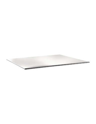 Plateau de table rectangulaire Topalit Smartline 120x80cm blanc pur