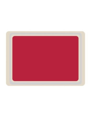 Plateau de service en polyester Roltex Euronorme 530x370mm rouge