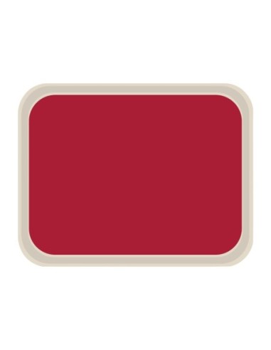 Plateau de service en polyester Roltex America 460 x 360mm rouge