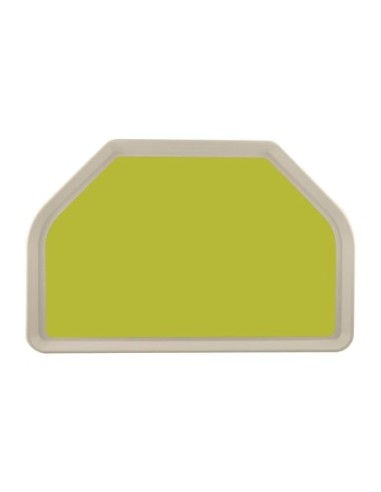 Plateau de service en polyester Roltex Trapèze GN 500x325mm vert