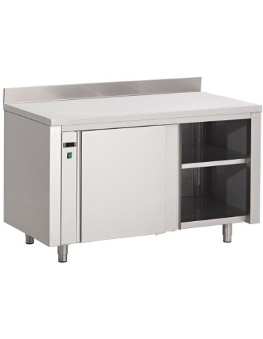 Armoire chauffante inox avec dosseret Gastro M 850x1000x700mm